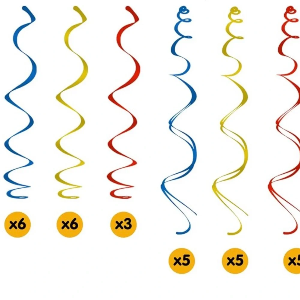 30PCS Transportation Birthday Party Hanging Swirl Decorations Car Theme Birthday
